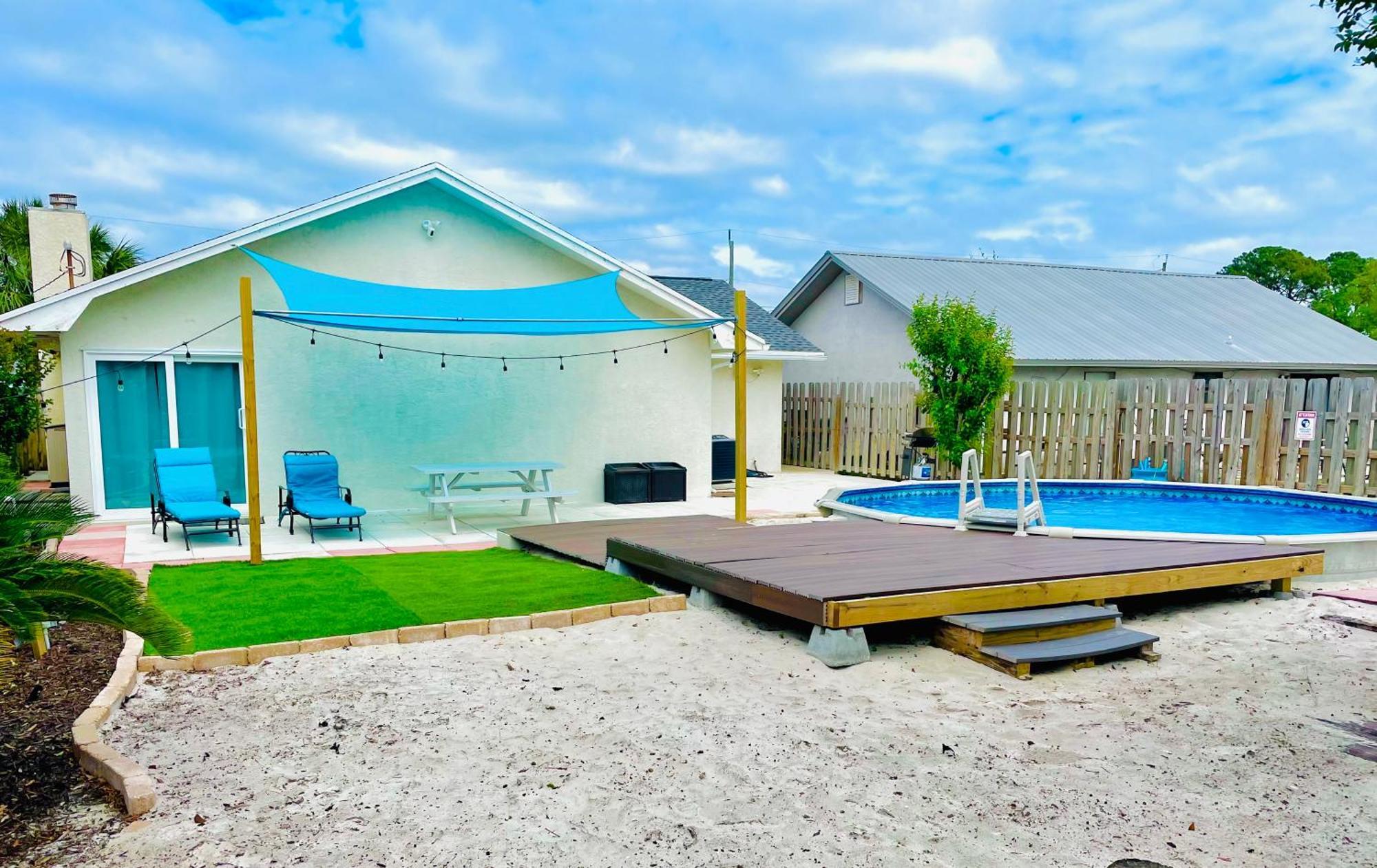Sea Salt Vacation Home, Private Pool - Walk To Beach Панама-Сити Экстерьер фото